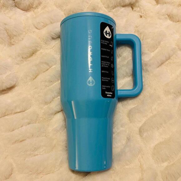Hydrojug  shiny neon blue WAVE 40OZ Traveler Flawless! - Picture 1 of 7